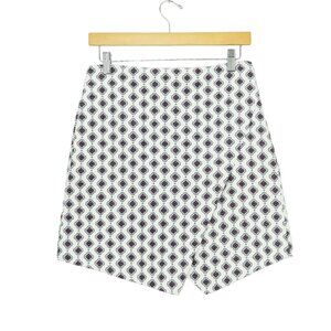 Ann Taylor Loft Pattern Asymmetric Mini Skirt